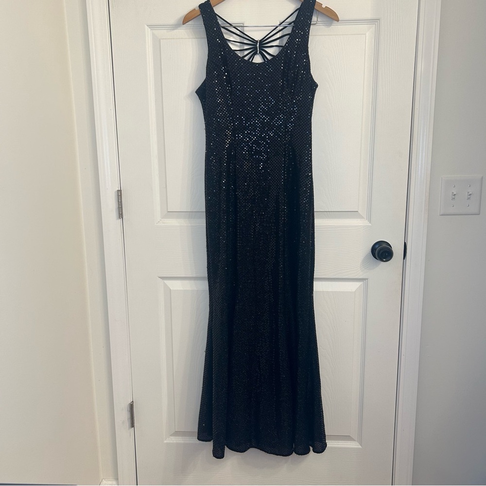 Maurices Sparkling Black Maxi Dress